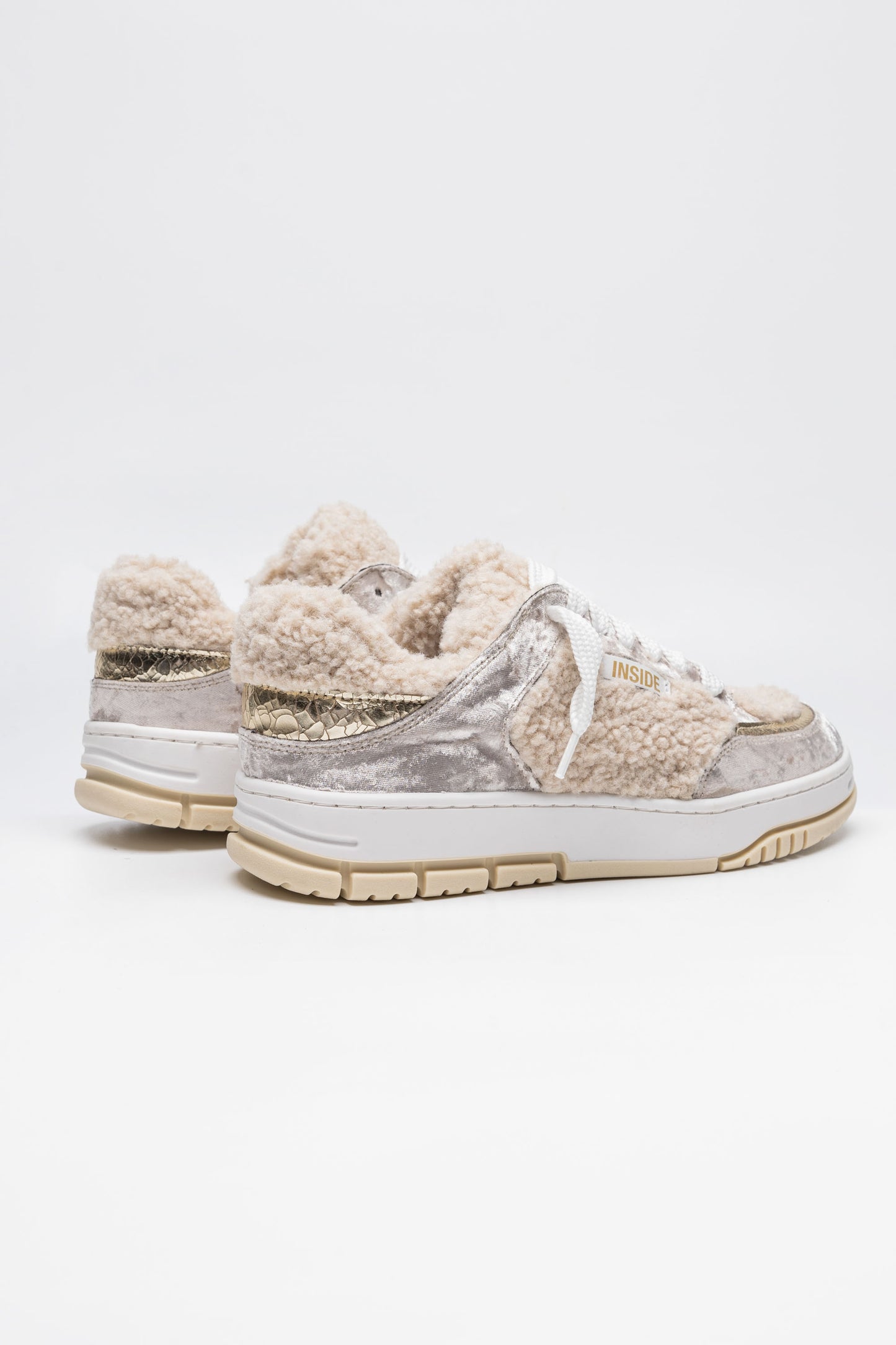 Sneakers Iris in pelliccia/velluto