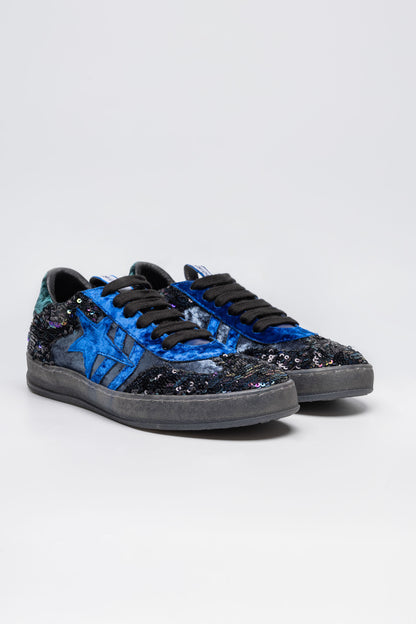 Sneakers Forty in pelle con paillettes