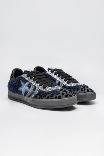 Sneakers Forty maculate con pelliccia